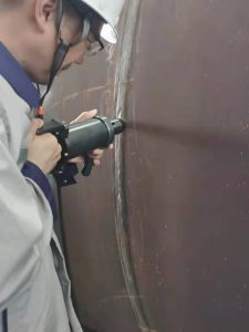 风电塔筒运用超声冲击消除焊缝应力